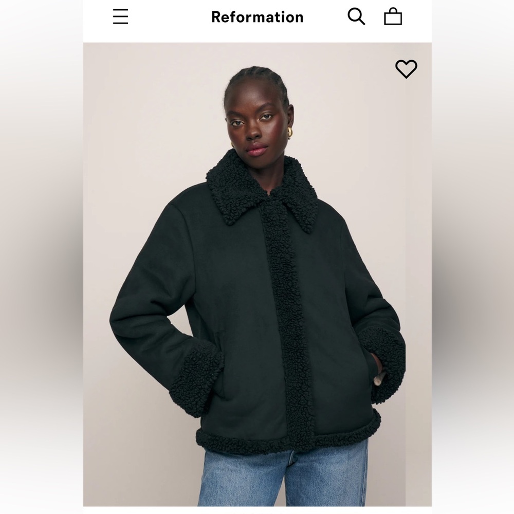Reformation Talli faux fur jacket